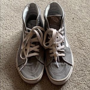 Gray high top vans